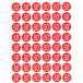 Agipa Kortinglabel -50%, rood, pak van 192 stuks, verwijderbaar