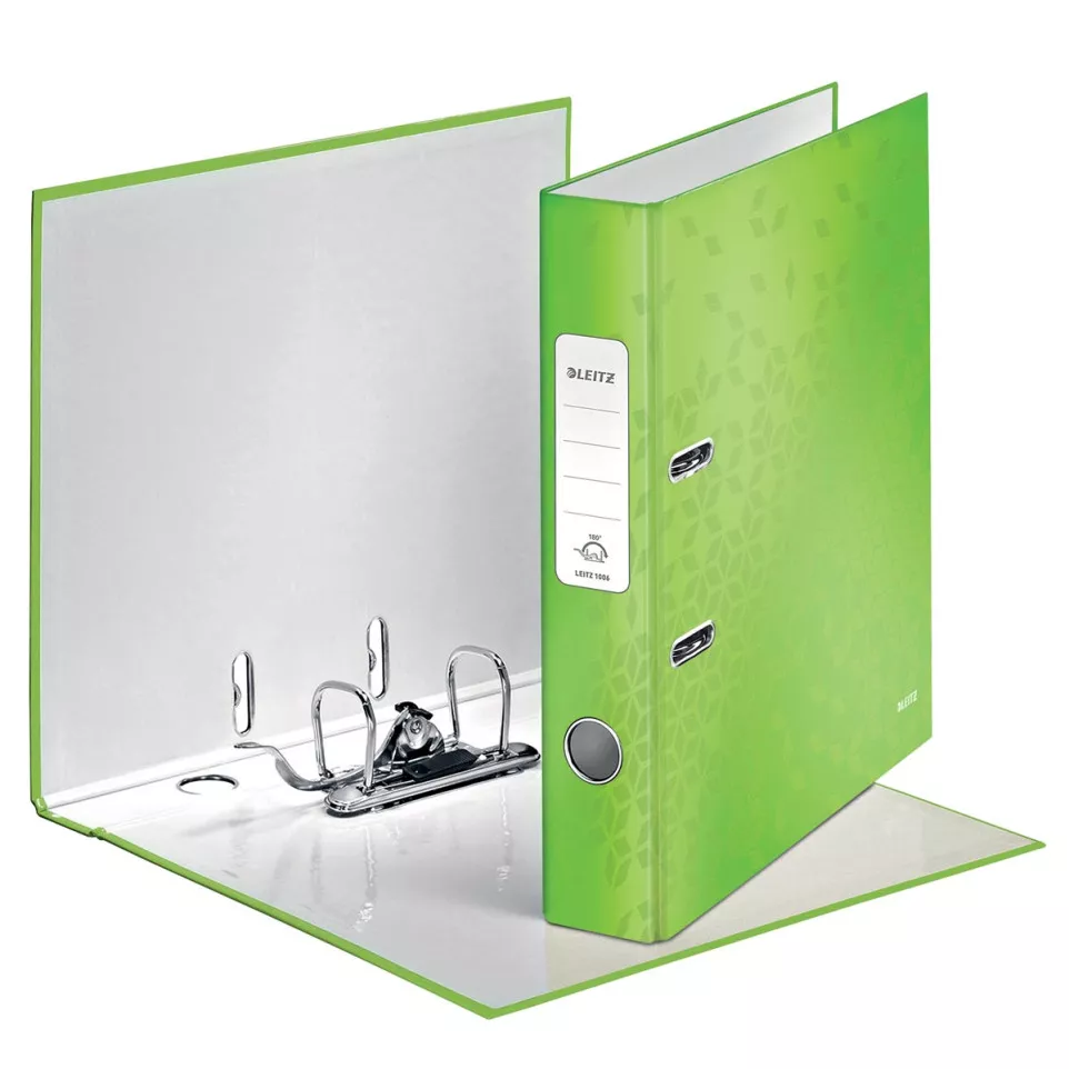 Leitz WOW ordner groen, rug van 5,2 cm