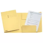 Esselte A4 Yellow Cardboard Filing Folder