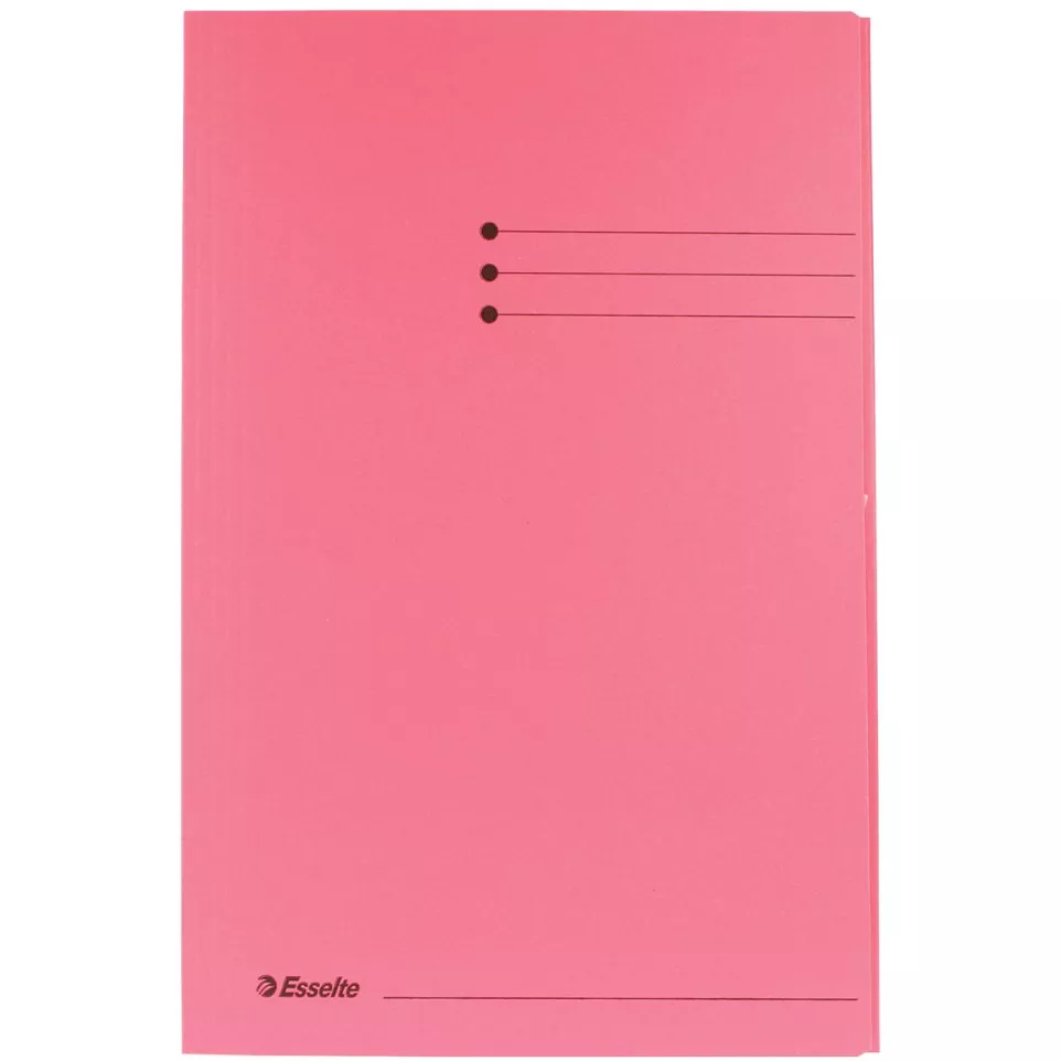 Esselte Pink Cardboard File Folder,...