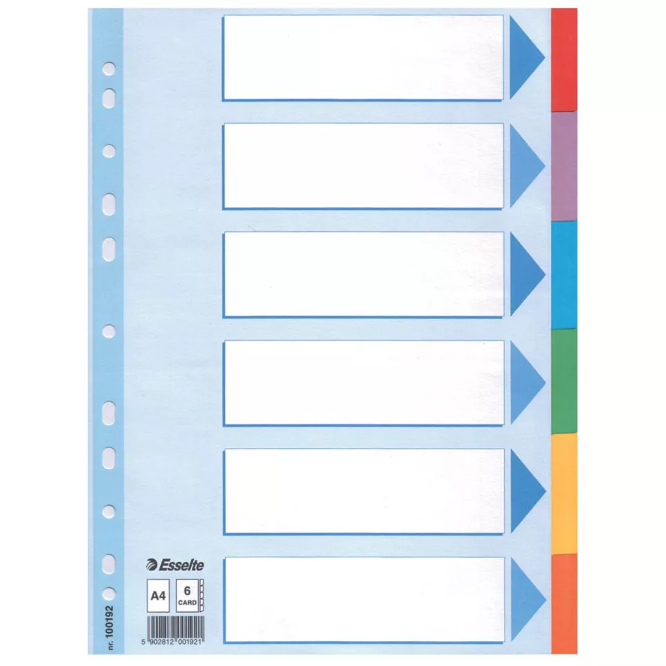 Esselte Dividers, 6 Tabs