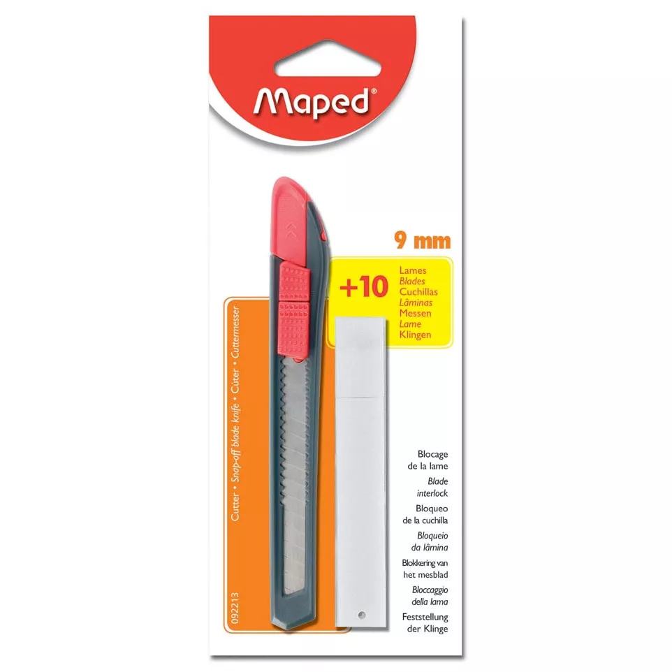 Maped cutter lame de 9 mm, livré avec...