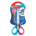Maped Sensoft Scissors 13 cm Right-Handed Rounded Tip Stainless Steel Assorted Colors Blister Pack of 1