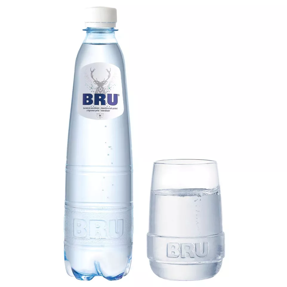 Bru lichtsprankelend water, fles van...