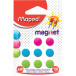 Maped magneten, 10 mm, geassorteerde kleuren, blister van 8 stuks