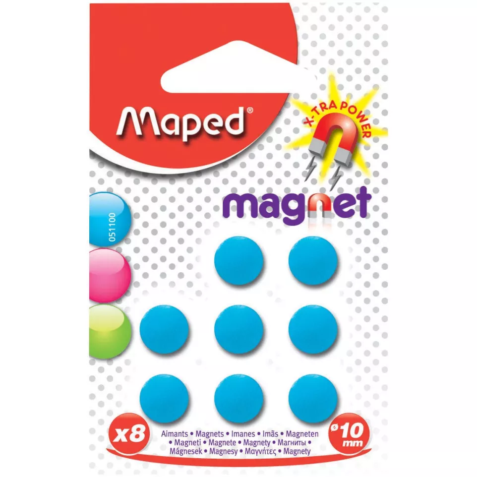 Maped aimants, 10 mm, couleurs...