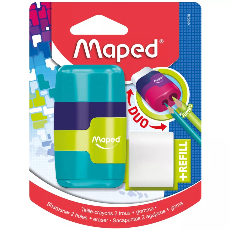 Maped taille-crayon + gomme Connect...