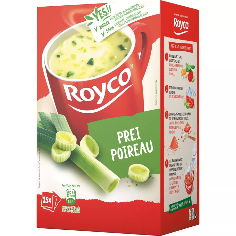 Royco Minute Soup poireau, paquet de...