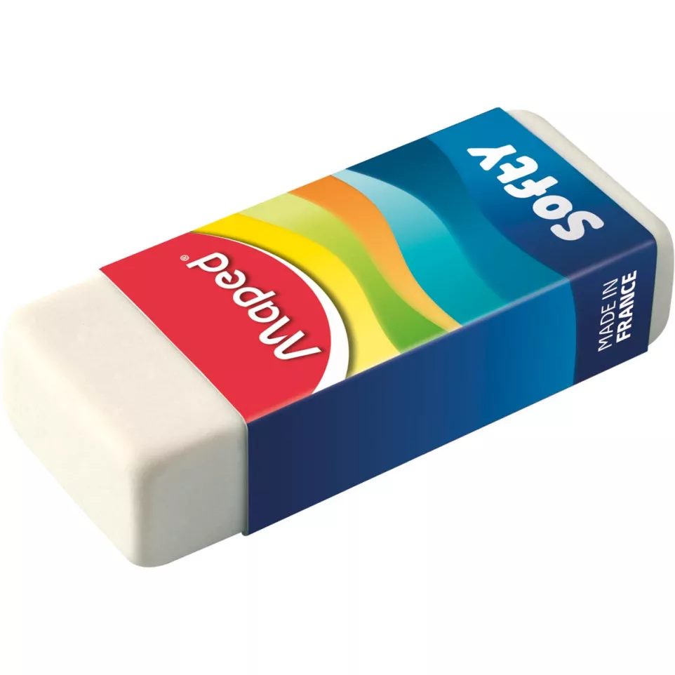 Maped gomme Softy, medium, blanc,...