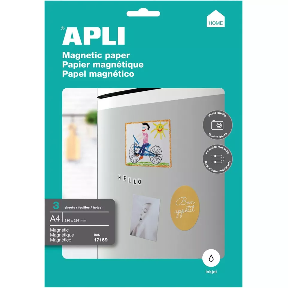 Apli magnetisch papier, pak van 3 vellen