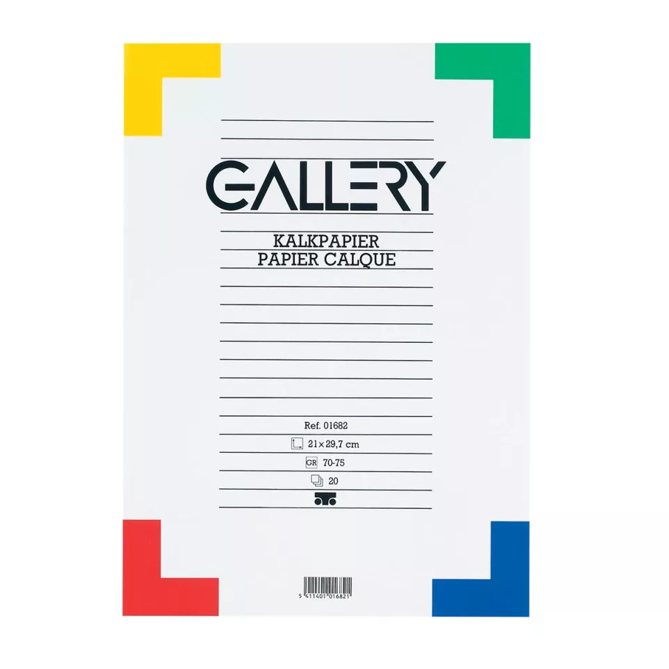 Gallery papier calque, ft 21 x 29,7...