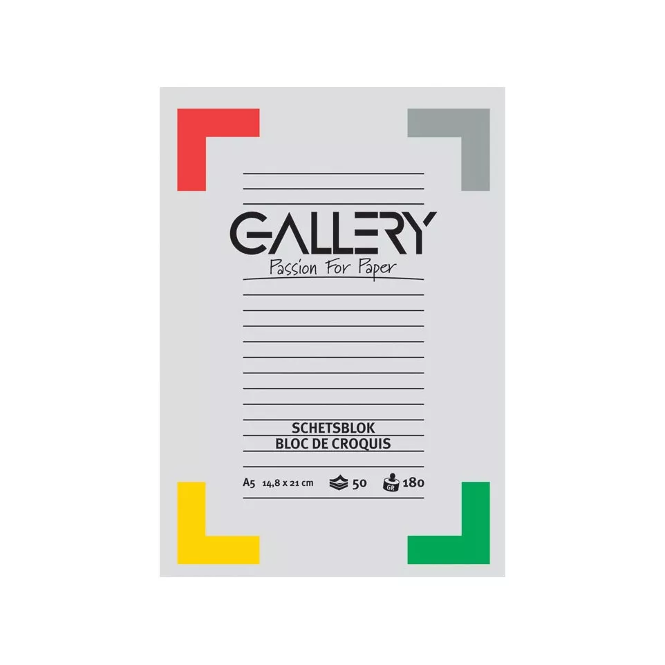 Gallery carnet de croquis, 180 g/m²,...