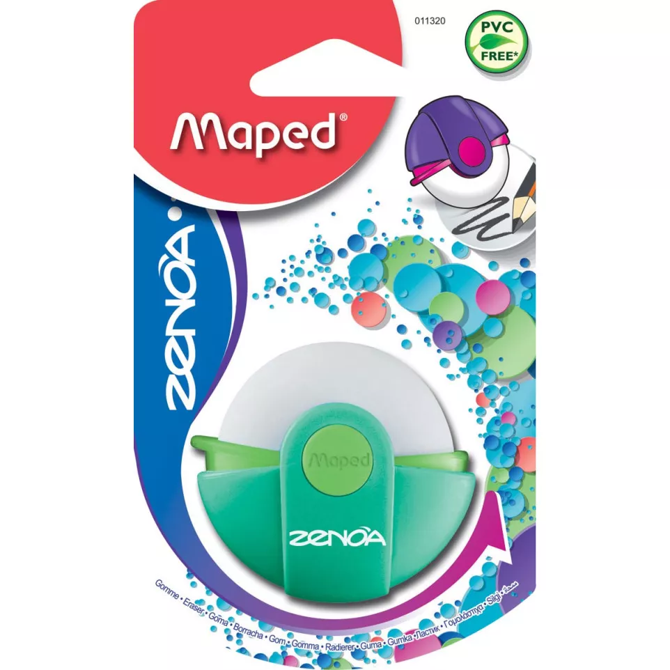 Maped gomme Zenoa, couleurs...