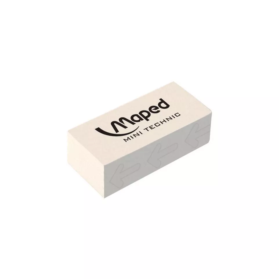 Maped gum Technic 300, mini, wit
