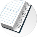Oxford Office Essentials addressbook, 144 bladzijden, ft A5, geassorteerde kleuren