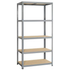 Houten en metalen schap / pce