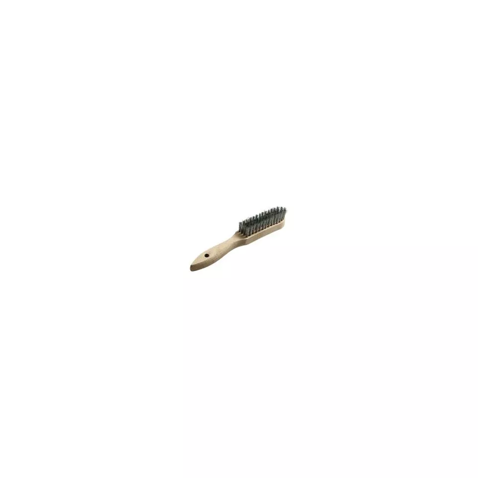 Brosse avec manche en bois et fils en...