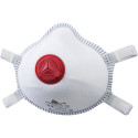 Demi-masques jetables moulés FFP3 + valve / 5pce