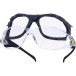 Lunettes polycarbonate monobloc nez intégré branches inclinables / pce