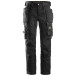 Pantalon poches flottantes stretch noir/noir Snickers 6241 coupe slim 44 / pce