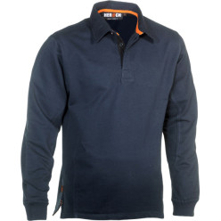 Herock Troja Navy Long Sleeve Polo Shirt / Piece