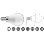 Frosted Pear LED Bulb E14...