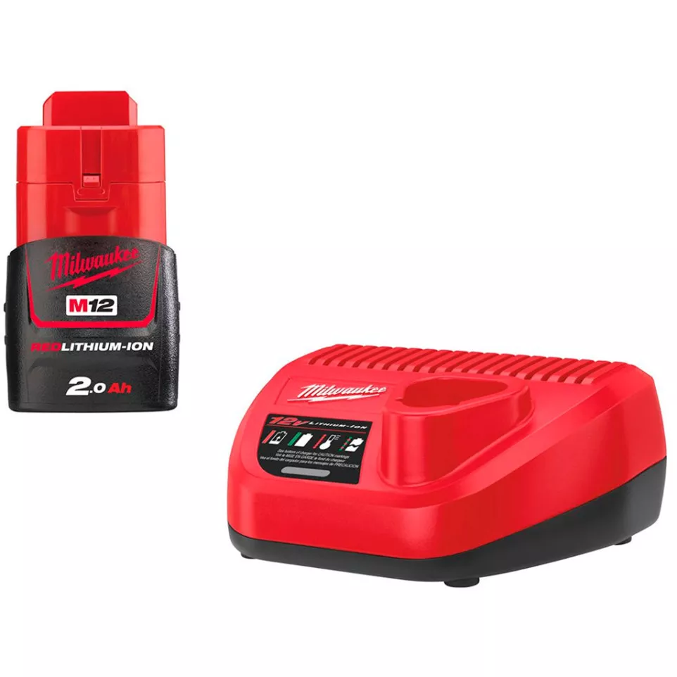 Set départ Milwaukee 1 accu 12V (2Ah)...