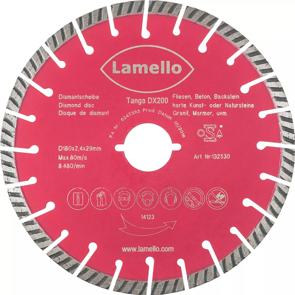 Lamello Tanga DX200 Diamond Disc 180...