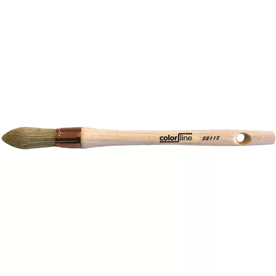 Angled Paint Brush with Wooden Handle...