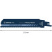 1 lame pour scie sabre Bosch Carbide pour métal S 955 CHM / pce