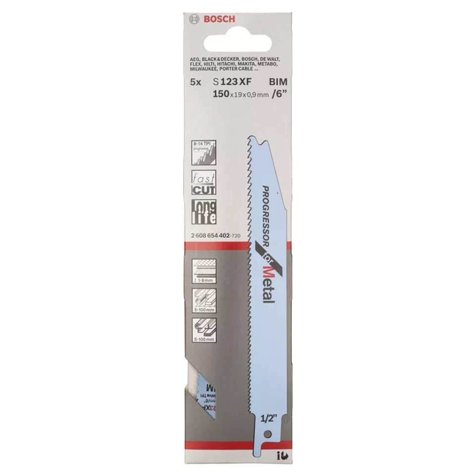 Bosch S 123 XF zaagbladen / 5pce