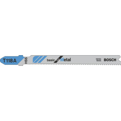 Bosch T118A Jigsaw Blades for Metal Pack of 25