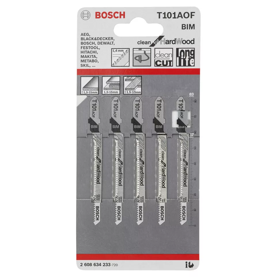 Bosch Jigsaw Blades AOF Pack of 5