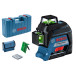 Bosch GLL 3-80 G Professional 3-Line 360° Green Line Laser with 4 AA Batteries per piece