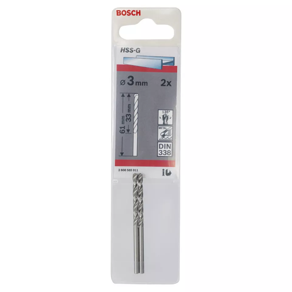Metaalboor Ø3mm / 2pce