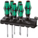 Wera set van 6 schroevendraaiers plat / PH / PZ / pce