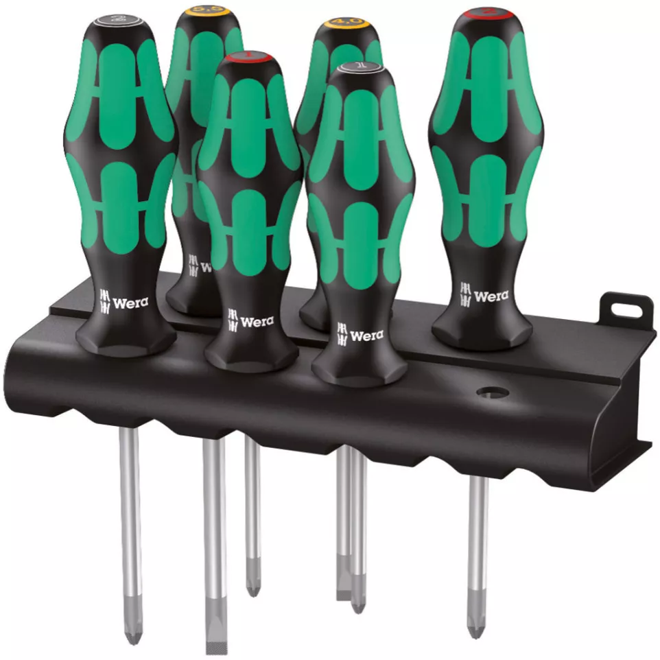 Wera 6 Piece Slotted, Phillips, and...