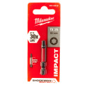 Milwaukee Shockwave Impact Duty TX25 x 50mm Screwdriving Bit per piece