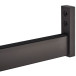 Support latéral à visser pour barre de penderie rectangulaire titane noir / pce