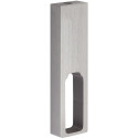 Support intermédiaire à suspendre pour barre rectangulaire inox look brossé / pce