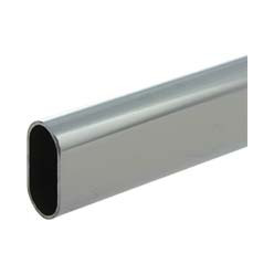 Tube de penderie ovale 30x15x1mm en acier laitonné (3m) / 3m