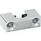 Round 8mm Nickel Plated Curtain Rod Guide / pc