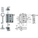 Serrure à tringles ronde & accessoires Junie 7010 n°de clé 1 / pce