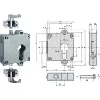 EURO Junie 7403 cilinderslot / pce