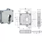 Junie 7407 Euro Cylinder Deadbolt Lock / pc