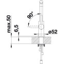Mitigeur Blanco LANDORA Inox Brossé + douchette Bec 360° / pce