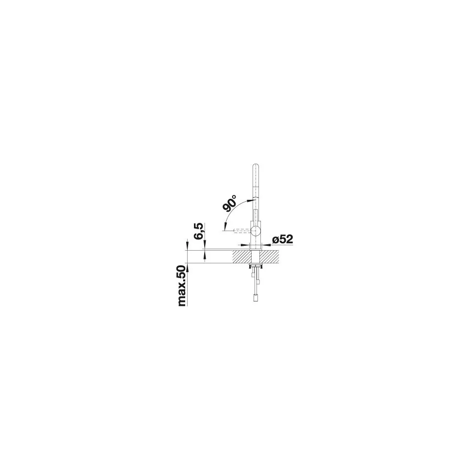 Mitigeur Blanco CANDOR Inox Brossé +...