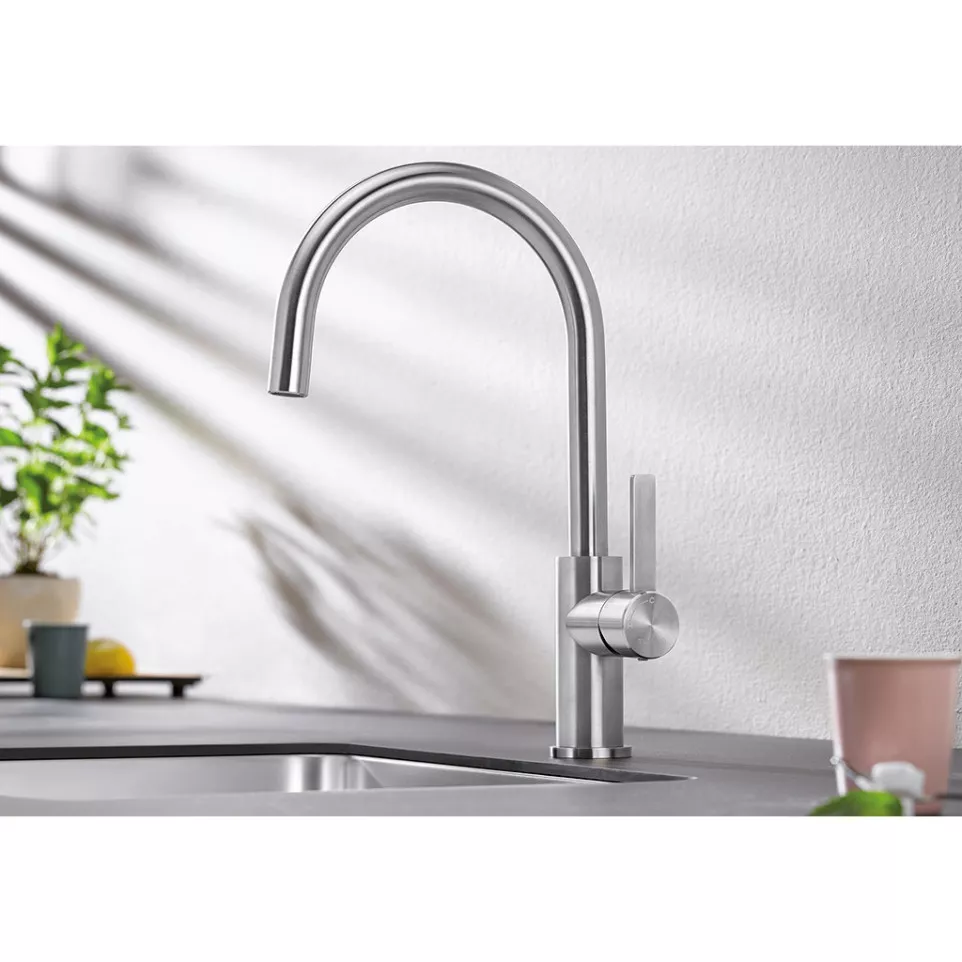 Mitigeur Blanco CANDOR Inox Brossé...