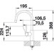 Blanco CANDOR RVS kraan met 360° uitloop / pce