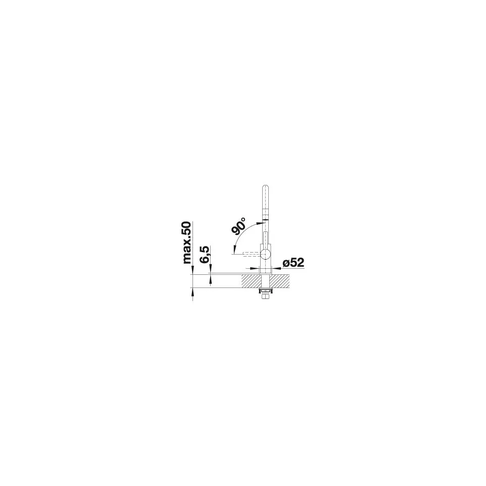 Mitigeur Blanco CANDOR Inox Brossé...